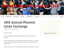 Tablet Screenshot of phoenixlindyexchange.com